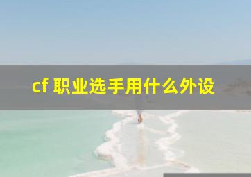 cf 职业选手用什么外设